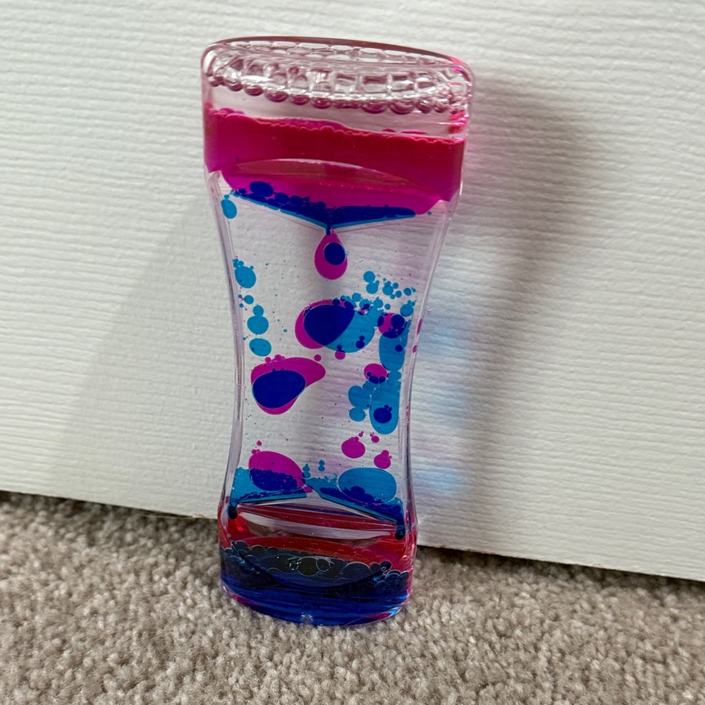 Pink and Blue Liquid Motion Bubble Tumbler